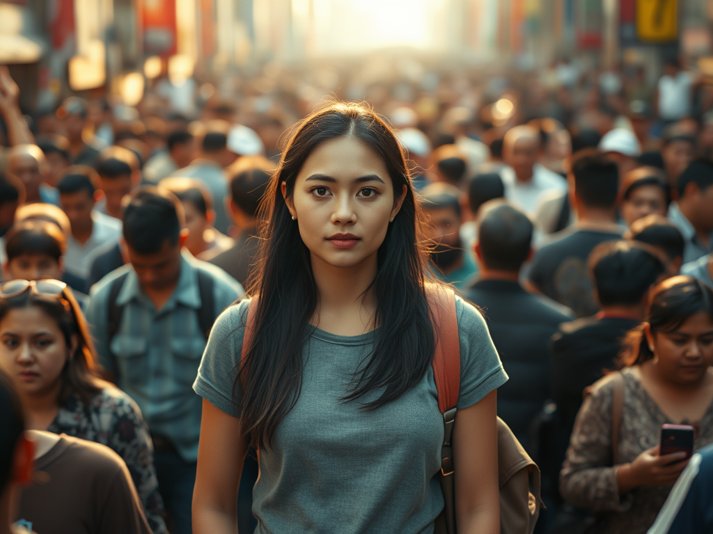 Pretty Mass pretty-girl-surrounded-by-a-mass-of-people | GarryRogers Nature ...